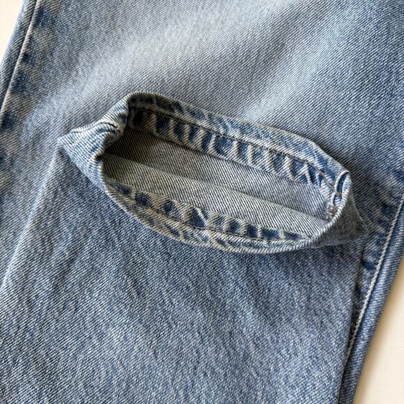 Vintage DKNY Jeans 4R High Rise Straight Leg Light Wash 100% Cotton 90s Y2K - Picture 12 of 16